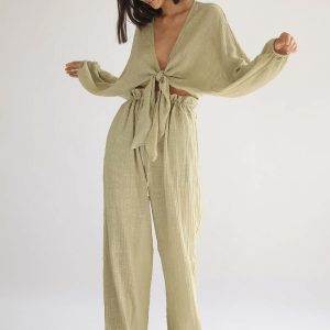 Ares Trouser Cotton – Pistachio
